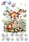 A5 Notebook baby deer & daisys