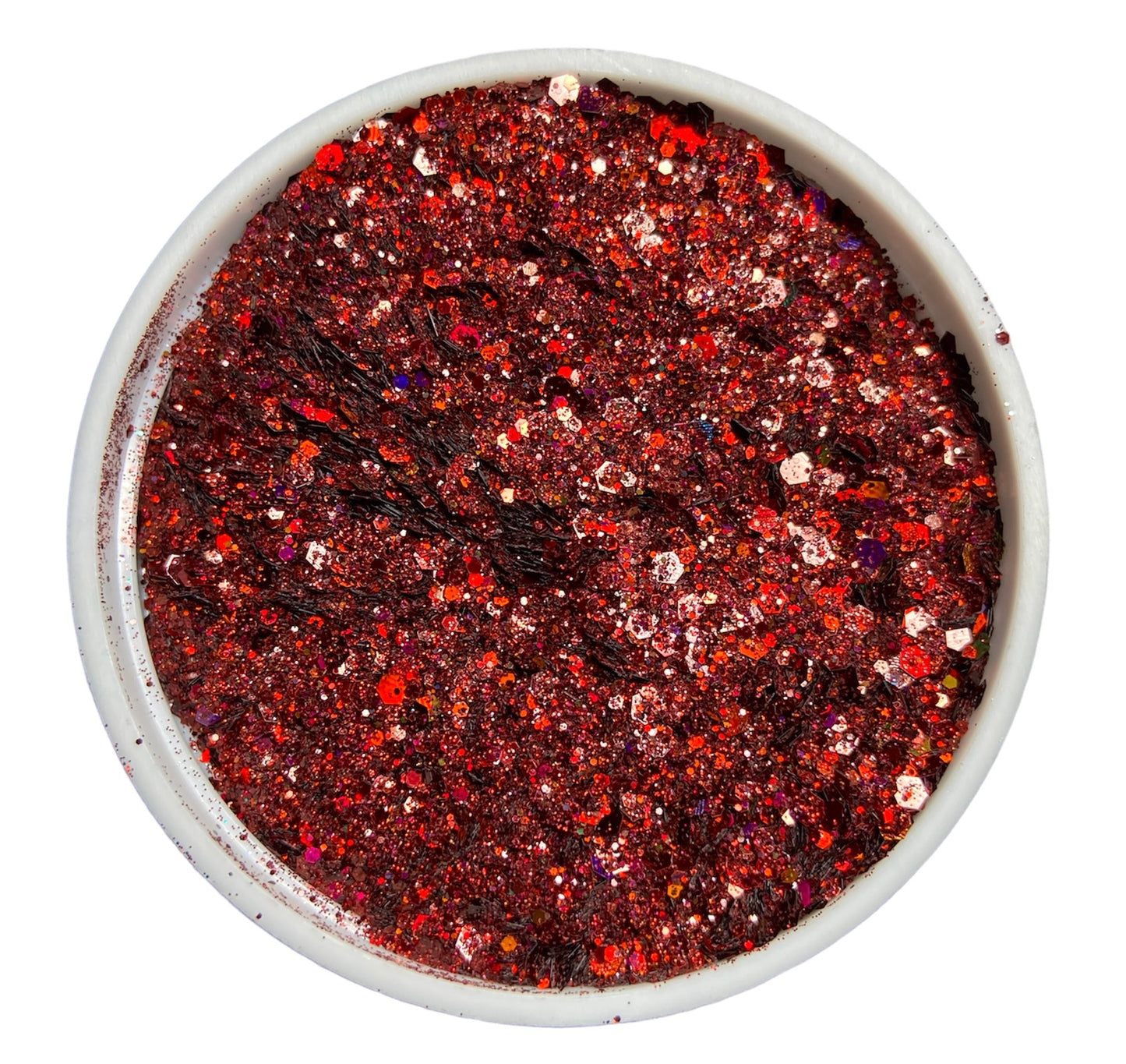 Candy apple Red chunky mix glitter