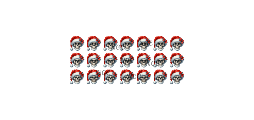 16oz santa skulls christmas