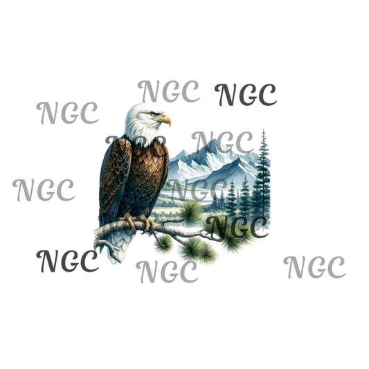 single decal bald eagle1