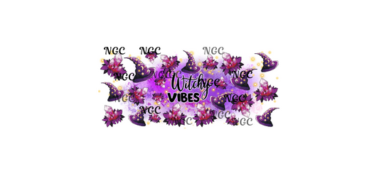 16 oz wrap purple witchy vibes halloween