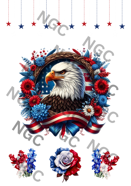 A5 Notebook patriotic eagle