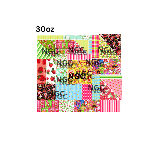 30oz strawberry shortcake patchwork pre cut