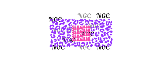 16 oz wrap hot pink and purple teacher