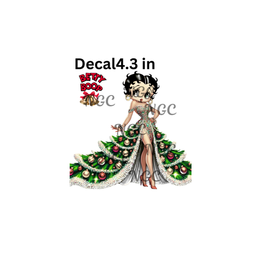 decal christmas betty boop2