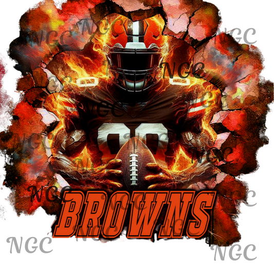 single decal browns