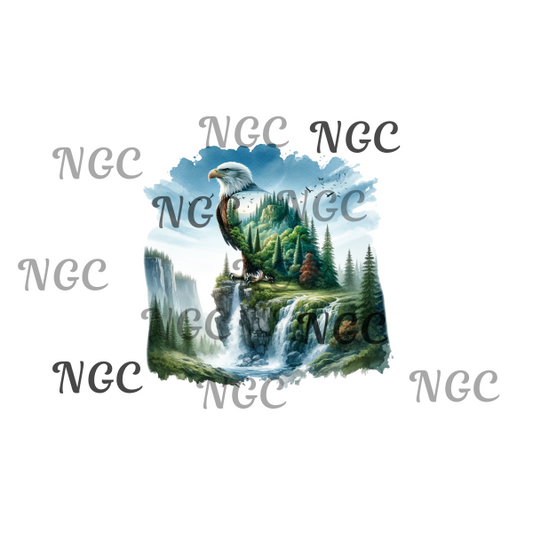 single decal bald eagle2