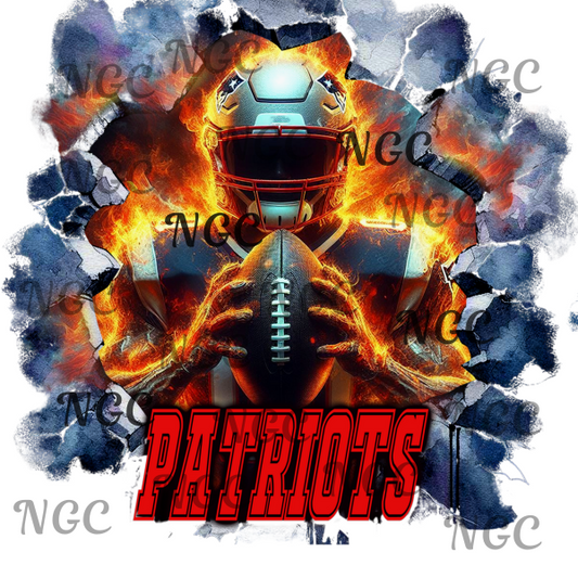 single decal patriots