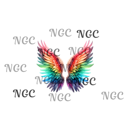 single decal rainbow wings1