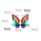 single decal rainbow wings1