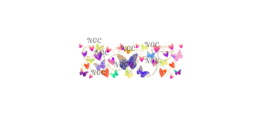 16 oz wrap butterfly and heart