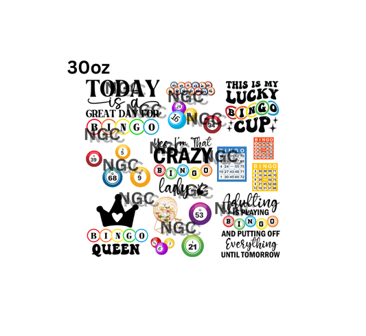 30oz bingo elements