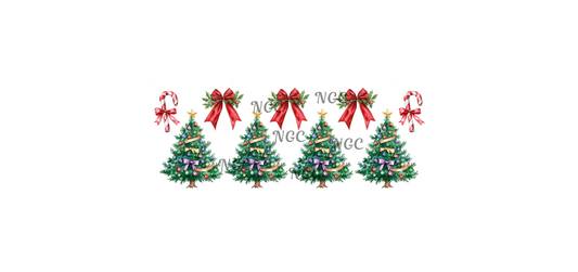 16oz christmas trees with bows