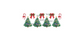 16oz christmas trees with bows