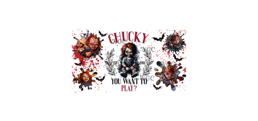 16 oz wrap Chucky halloween horor
