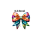 decal colorful bow