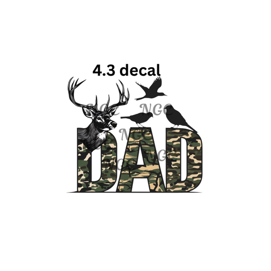 decal deer dad hunter camo