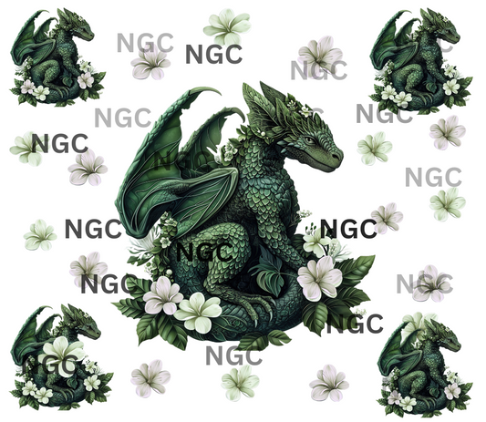 20oz wrap green dragons
