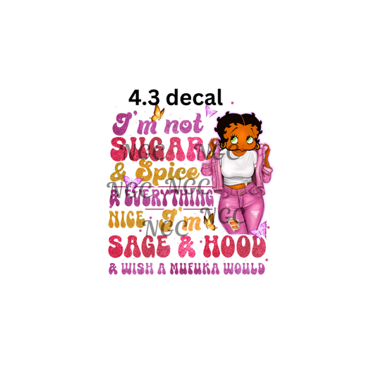 decal betty boop in pink sugar and spice