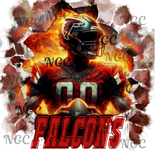 single decal falcons