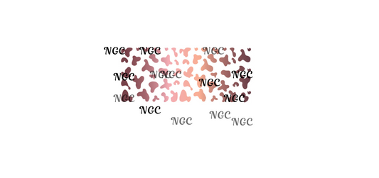 16 oz wrap ombre brown cow spots