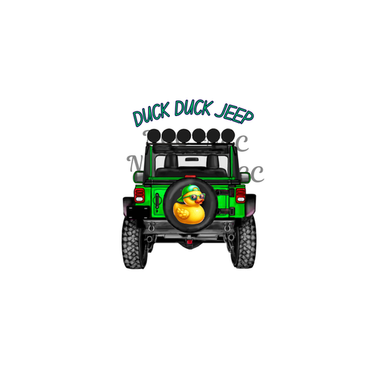 decal green duck duck jeep