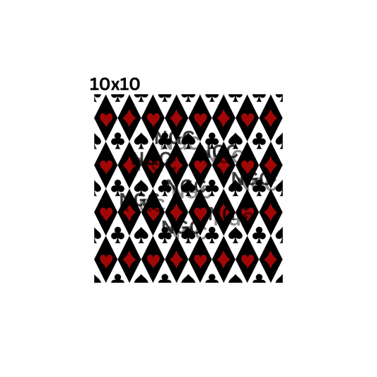 10x10 alice playing cards transparent background