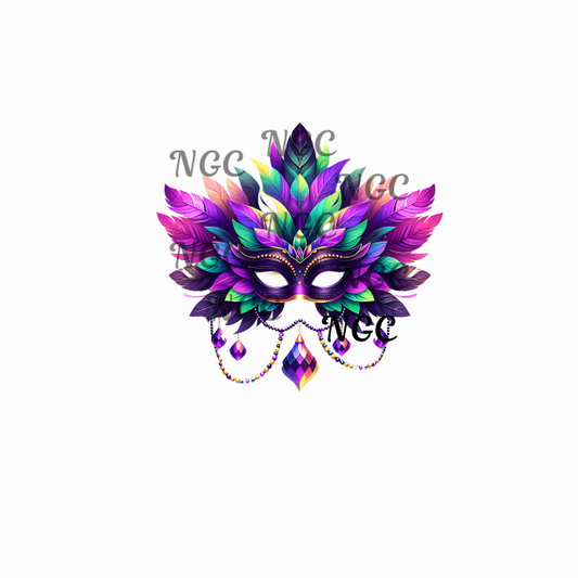 single decal masquerade mask