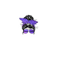 decal jeep girl messybun purple