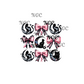 single decal halloween moon kitty & bows