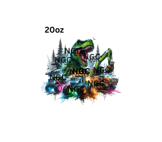 20oz dinosaurs and trucks