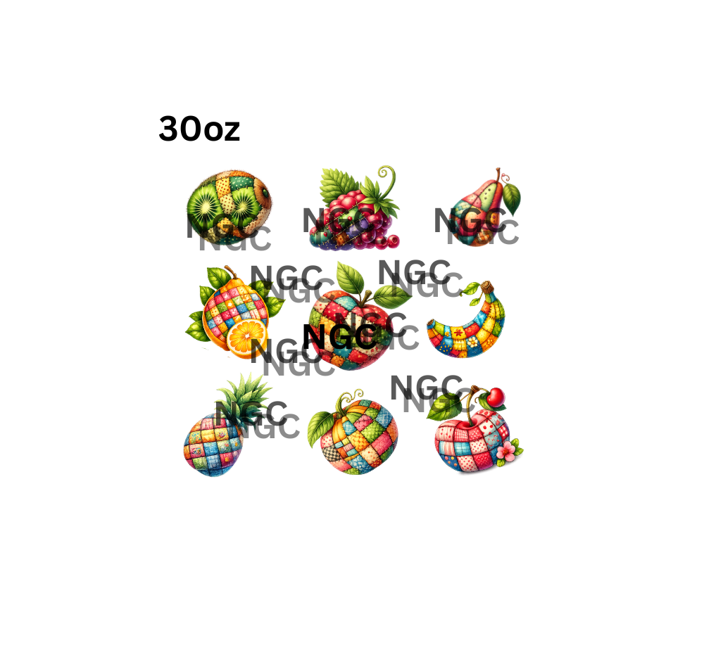 30oz patchwork fruit