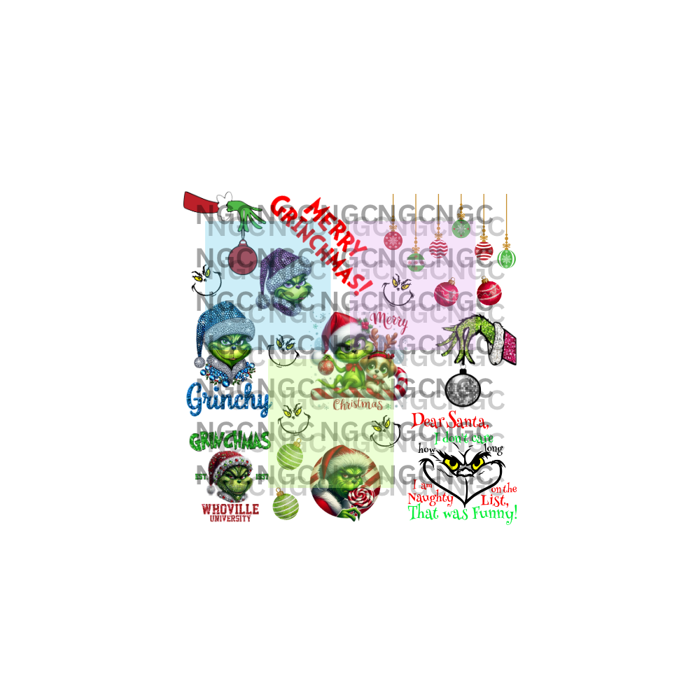 10x10 merry grinchmas