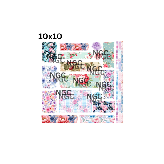 10x10 flowers patchwork