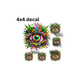 decal pyschedelic eye 420