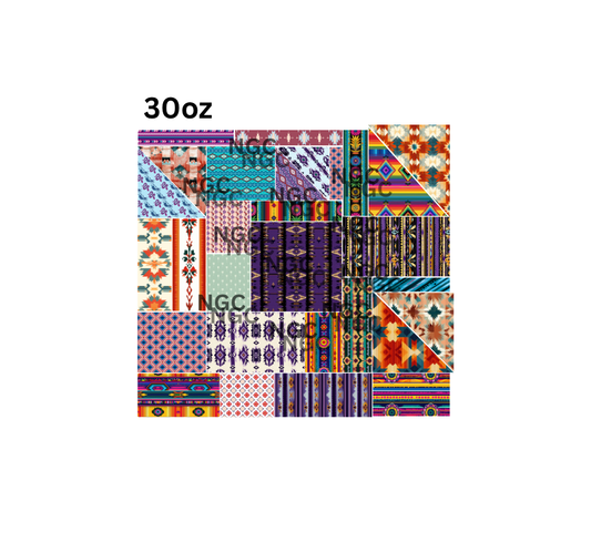 30oz southwest patchwork