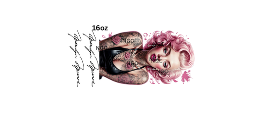 16oz marilyn monroe with 2 signature
