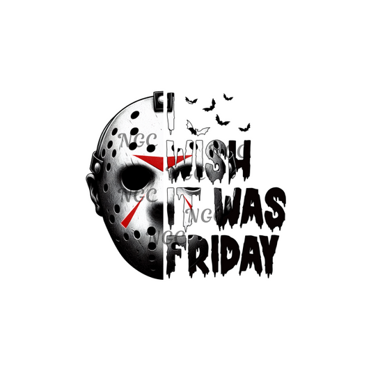 decal jason wish it was friday halloween horror