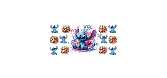 16oz stitch with flowers