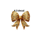 decal gold bow