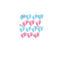 single decal baby feet