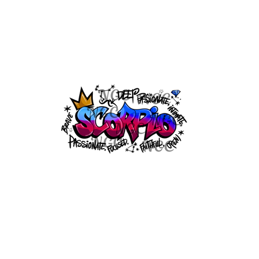 decal graffiti zodiac scorpio