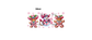 16oz pink country snowman & gingerbread christmas