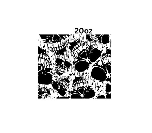 20oz skull with shades