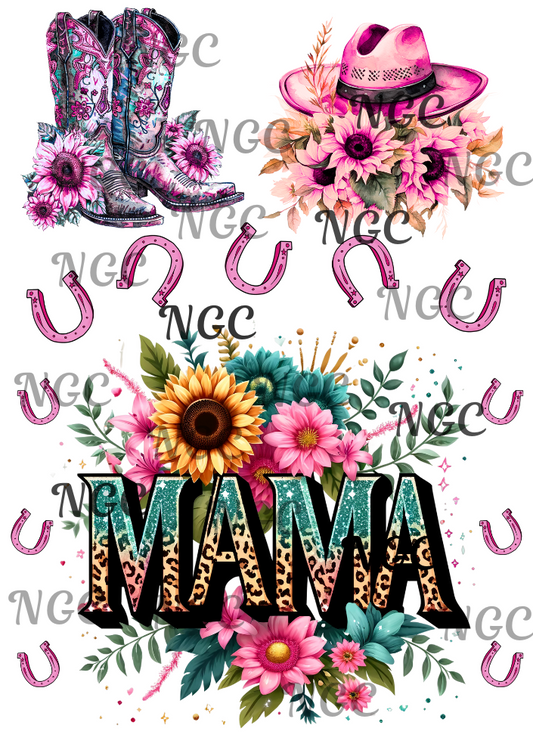 A5 Notebook mama boots & hat