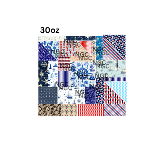 30oz coastal patchwork pre cut