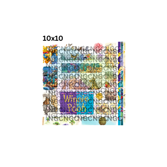 10x10 pooh patchwork