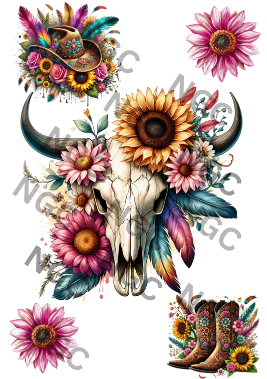 A5 Notebook Cow Skull