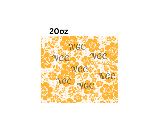 20oz orange lace