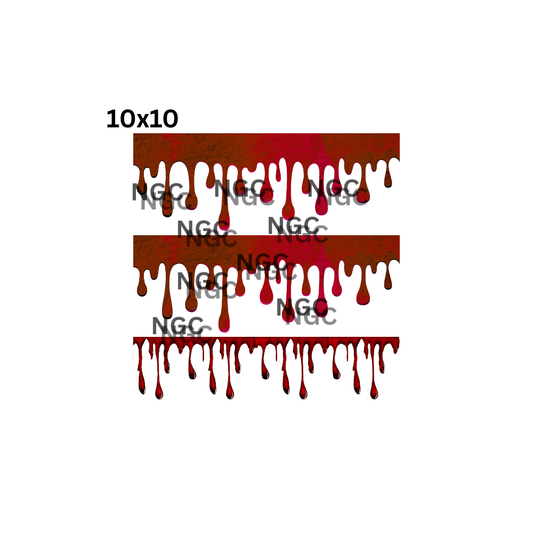 10x10 blood drips